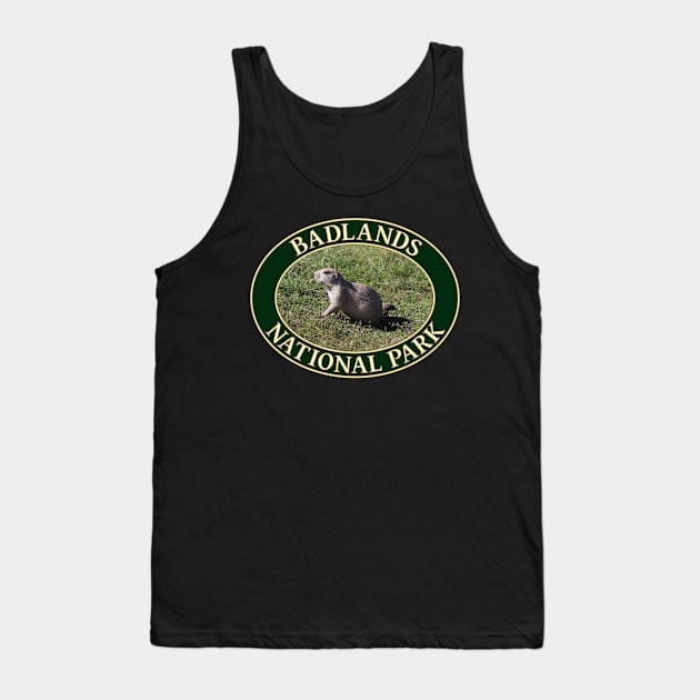 Prairie Dog at Badlands National Park in South Dakota Tank Top by GentleSeas